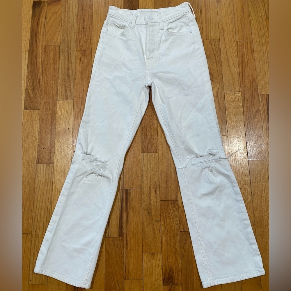 Mother Superior The Tripper White Jeans